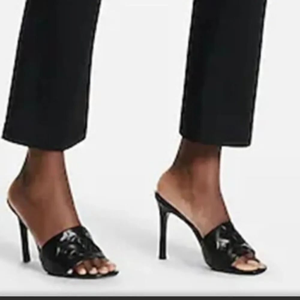 BRAND NEW DKNY SQUARE TOE SLIDES WOMEN"S STILETTO HEEL SANDAL